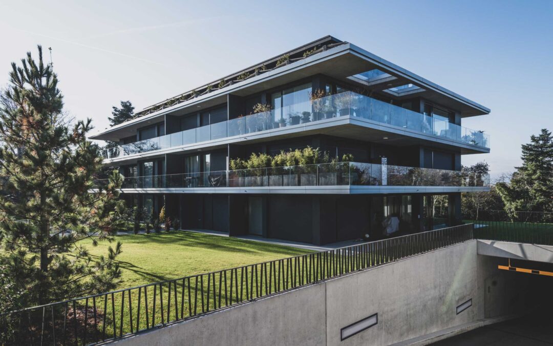 Architecture immeuble d’habitation Collonge-Bellerive, Suisse