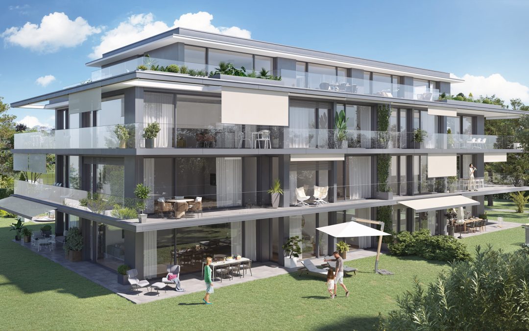 Architecture residential building Collonge-Bellerive, Switzerland
