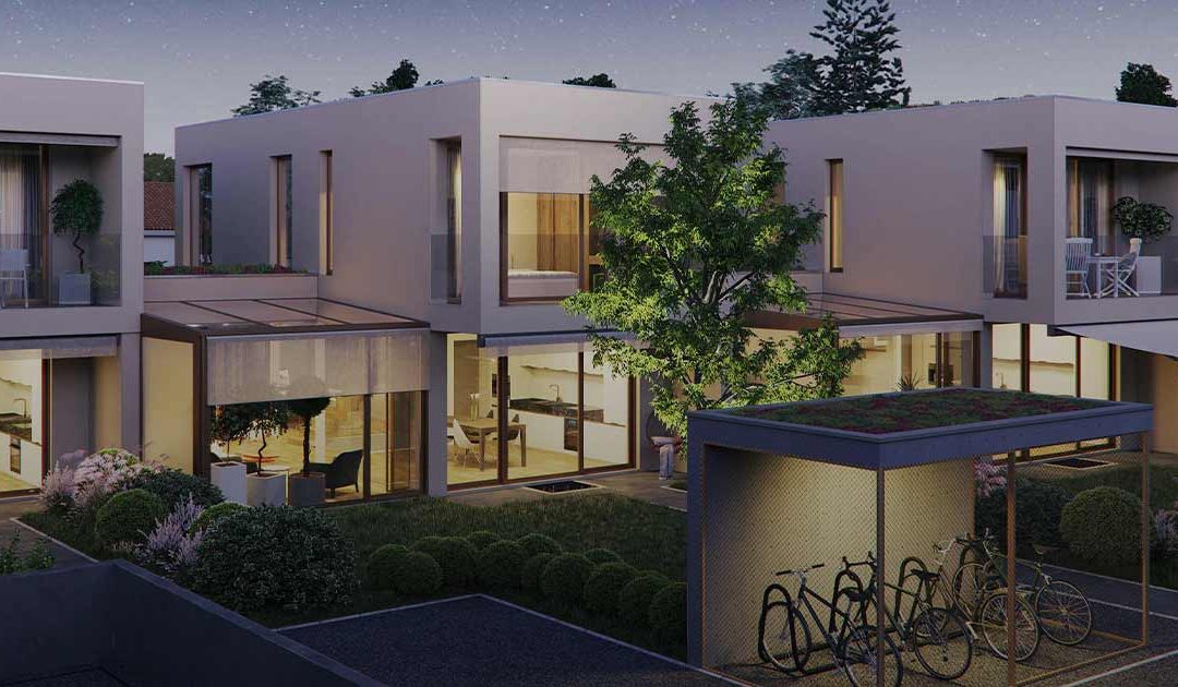 Architecture 4 villas in Chêne-Bourg, Switzerland