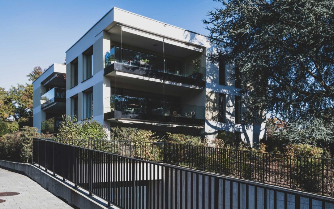 Architecture habitat groupé Cologny Suisse Ricq Architecte